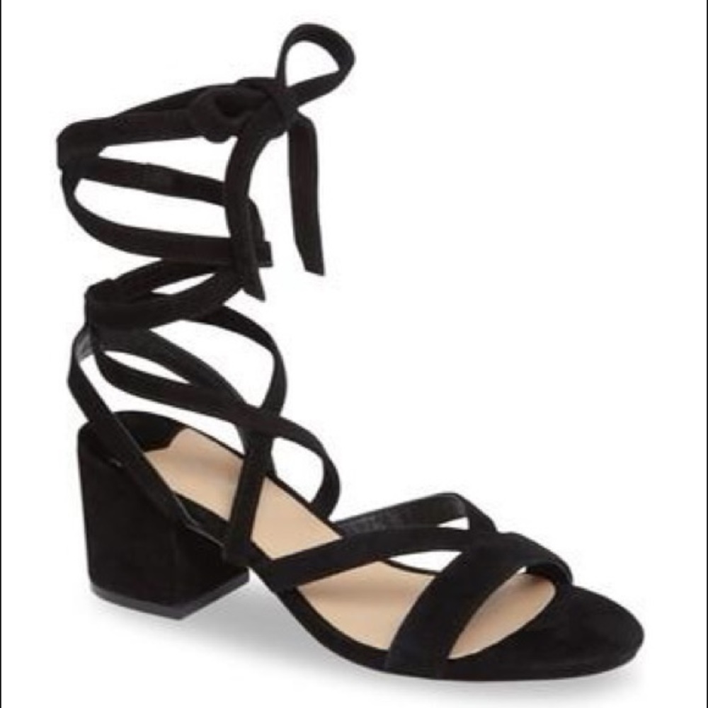 Tony Bianco Amor Block Heels Black Suede